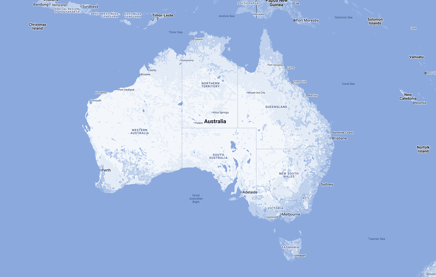 Map of Australia